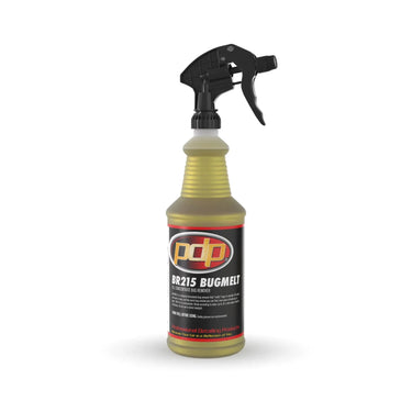 Spray bottle labeled 'PDP BR215 Bugmelt' on a white background