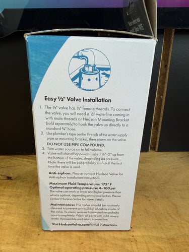 Hudson Valve (1/2 Valve)