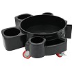 Easy-Reach Bucket Dolly with Bottle / Cup Holders